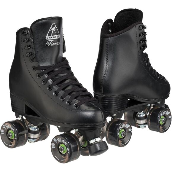Jackson Ultima Polyurethane Finesse Lace-Up Rhythm Roller Skates, Black, Size 4 - Picture 1 of 4